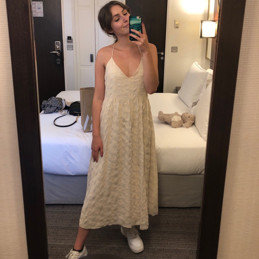 Zara daisy embroidered dress